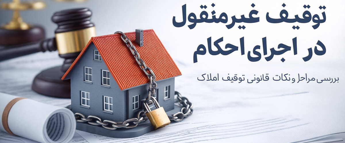 توقیف اموال غیر منقول