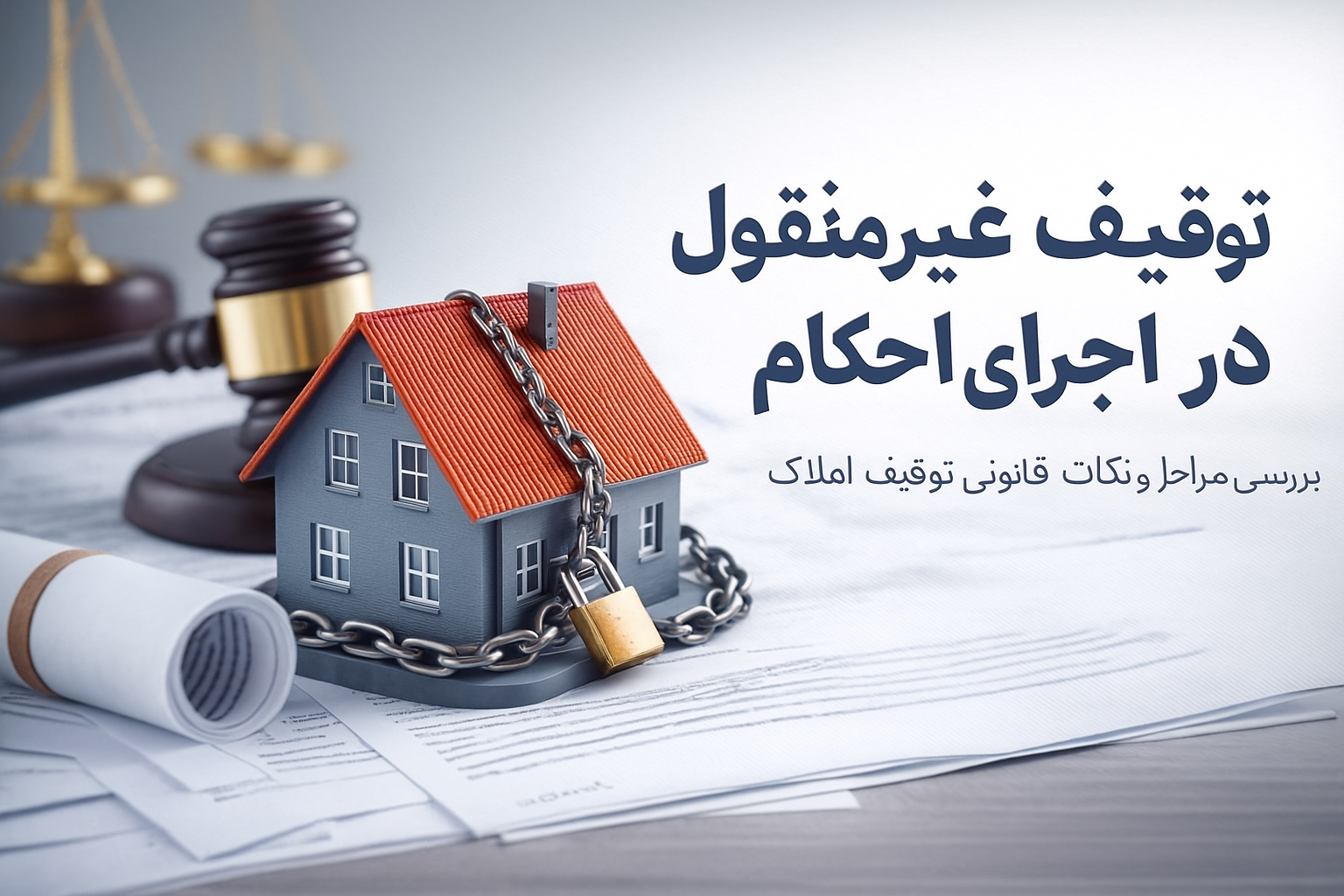 توقیف اموال غیر منقول